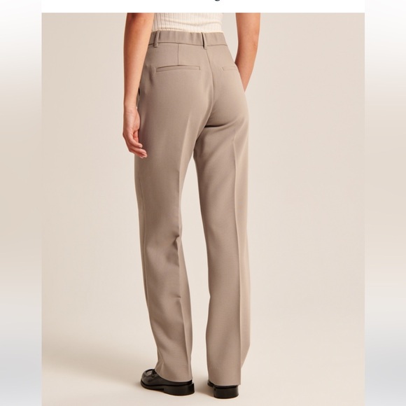Abercrombie & Fitch Tailored Relaxed Straight Pants - Picture 3 of 4